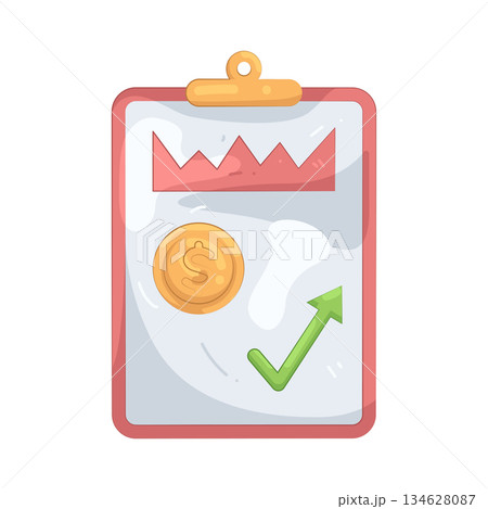 Illustration of financial report Illustration of financial report 134628087