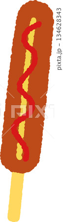 手書き風のアイコン　フランクフルト 134628343