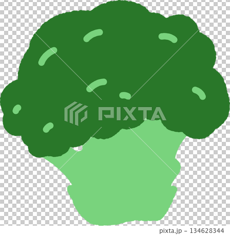 Hand-drawn icon broccoli Hand-drawn icon broccoli 134628344