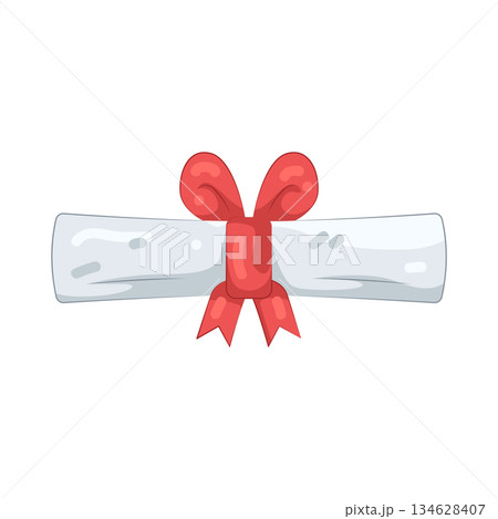 Illustration of diploma  134628407