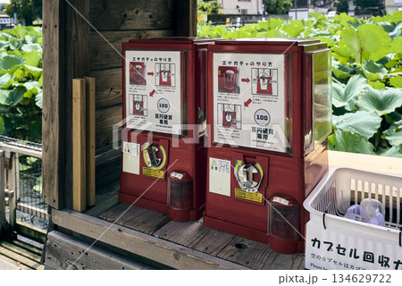 鴨の餌の自販機 134629722