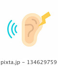 Noise Sensitivity icon vector image. Suitable for mobile apps, web apps and print media. 134629759
