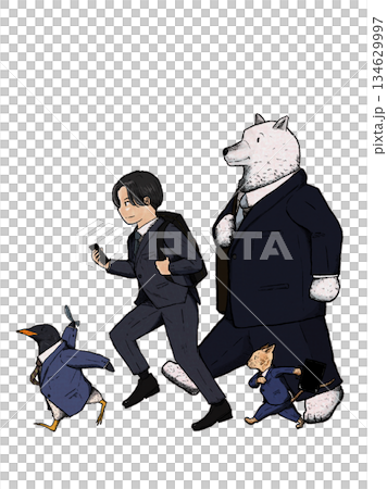 様々なサラリーマン 134629997