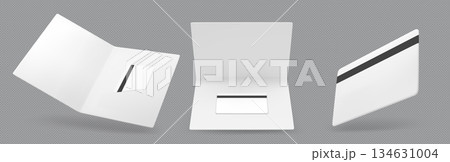 Hotel key card mockup set 134631004