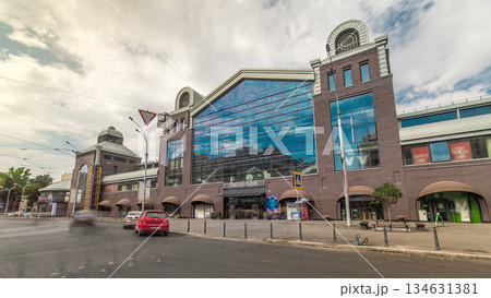 Sumskoy market facade timelapse hyperlapse 134631381