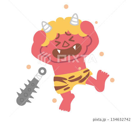 逃げる赤鬼 134632742