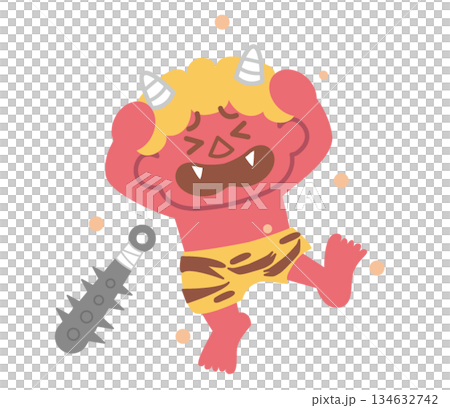 逃げる赤鬼 134632742