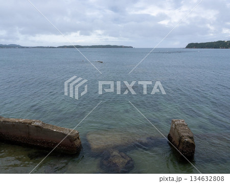 晩夏の志摩の海岸　三重県 134632808