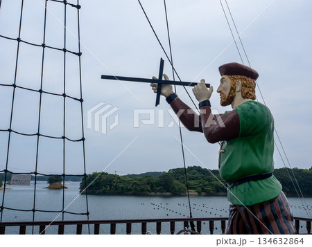 晩夏の志摩の海岸　三重県 134632864