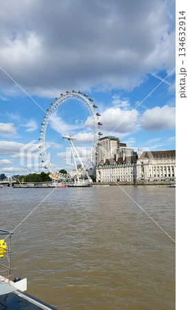 This is the famous icon in central London named the London Eye.   134632914