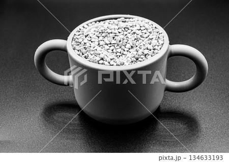 Organic dry buckwheat grains consisting of raw natural product Organic dry buckwheat grains consisting of raw natural product 134633193
