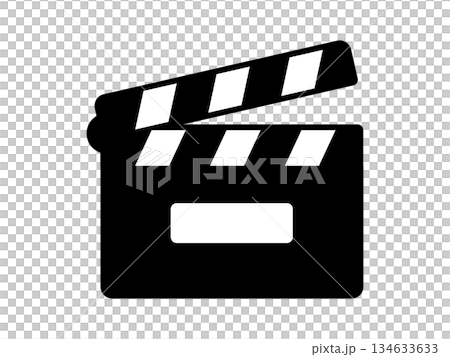 單色場記板圖標 單色場記板圖標 134633633