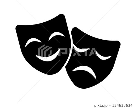 演劇のアイコン　モノトーン 134633634