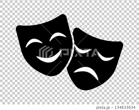 演劇のアイコン　モノトーン 134633634
