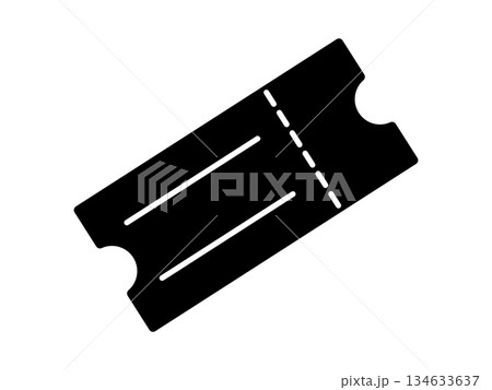 チケットのアイコン モノトーン チケットのアイコン モノトーン 134633637