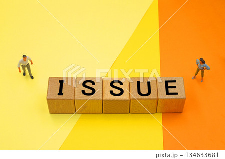 問題 イシューと書かれたブロック 問題 イシューと書かれたブロック 134633681