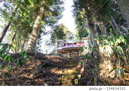舟運安全祈念の羽黒神社　山形県村山市 134634181