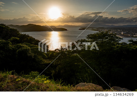 米子城跡の黄昏 134634269