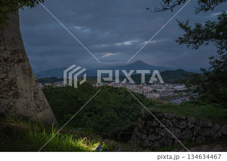 米子城跡の黄昏 米子城跡の黄昏 134634467