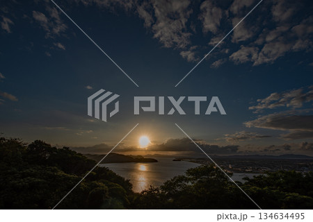 米子城跡の黄昏 134634495