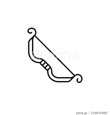 Bow vector icon. Adventure icon line style. perfect use for logo, presentation, website, and more. modern icon design outline style 134635460