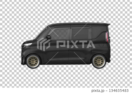 約30mmローダウンで17インチ社外ホイールを履いた軽乗用車(縮尺:XLサイズで1px=約1mm) 約30mmローダウンで17インチ社外ホイールを履いた軽乗用車(縮尺:XLサイズで1px=約1mm) 134635483