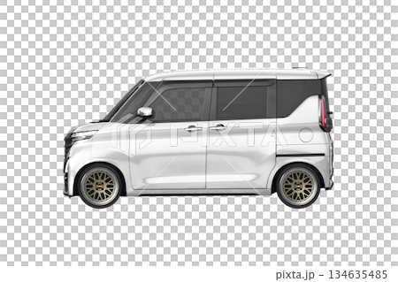 約30mmローダウンで17インチ社外ホイールを履いた軽乗用車(縮尺:XLサイズで1px=約1mm) 約30mmローダウンで17インチ社外ホイールを履いた軽乗用車(縮尺:XLサイズで1px=約1mm) 134635485