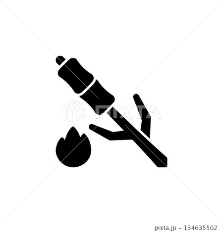 Marshmallow vector icon. Adventure icon solid style. perfect use for logo, presentation, website, and more. modern icon design glyph style 134635502