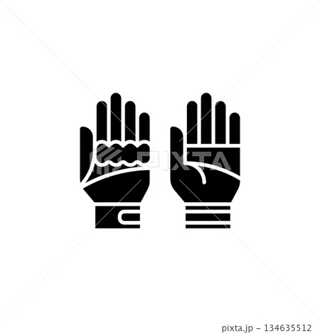 Glove vector icon. Adventure icon solid style. perfect use for logo, presentation, website, and more. modern icon design glyph style 134635512