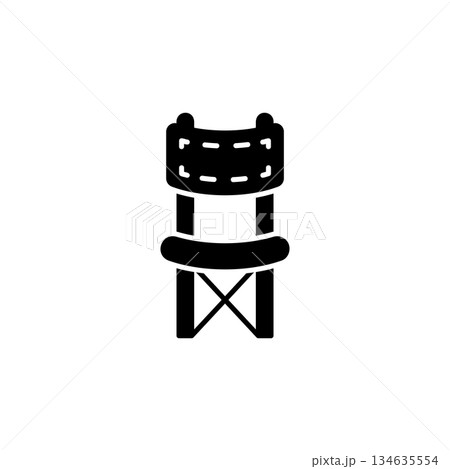 Camping Chair vector icon. Adventure icon solid style. perfect use for logo, presentation, website, and more. modern icon design glyph style 134635554