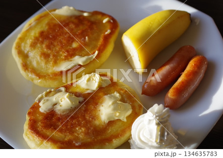 ホットケーキのモーニング 134635783