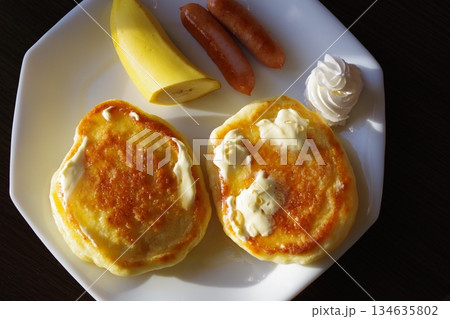 ホットケーキのモーニング 134635802