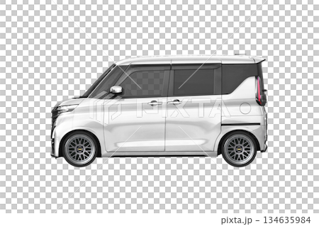 A light passenger car with a 30mm lowered ride height and 17-inch aftermarket wheels (scale: 1px = 1mm in XL size) 134635984