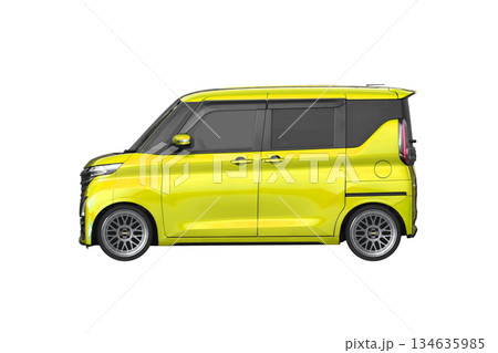 約30mmローダウンで17インチ社外ホイールを履いた軽乗用車(縮尺:XLサイズで1px=約1mm) 約30mmローダウンで17インチ社外ホイールを履いた軽乗用車(縮尺:XLサイズで1px=約1mm) 134635985