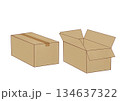 段ボール箱（開閉） 134637322