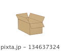 段ボール箱（開） 134637324