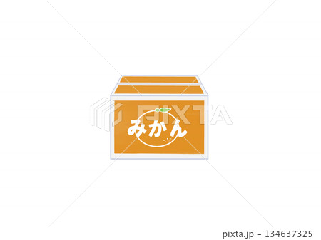 みかん　段ボール箱（正面） 134637325