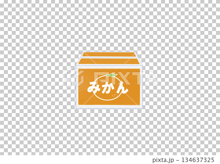 みかん　段ボール箱（正面） 134637325