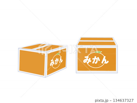 みかん 段ボール箱 みかん 段ボール箱 134637327