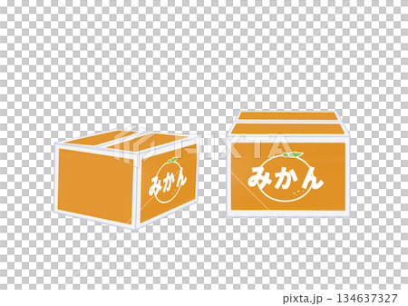 みかん 段ボール箱 みかん 段ボール箱 134637327