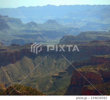 Hazy Sky Day At The Grand Canyon Arizona 134638562