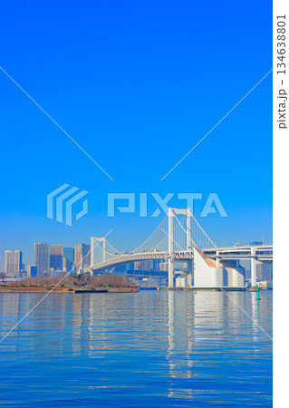 東京都港区、レインボーブリッジの風景 134638801