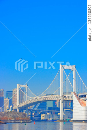 東京都港区、レインボーブリッジの風景 134638803