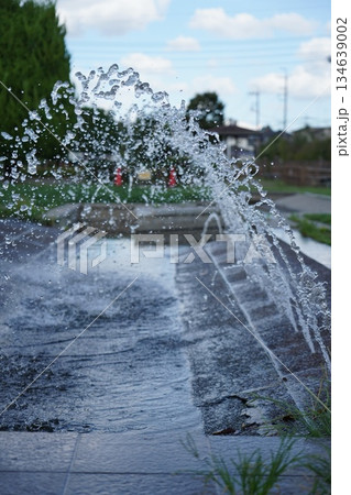 噴水のある公園 134639002