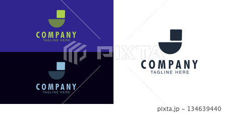 Minimalist Rounded J Letter Tech Logo Minimalist Rounded J Letter Tech Logo 134639440