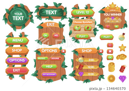 Jungle Game User Interface Jungle Game User Interface 134640370