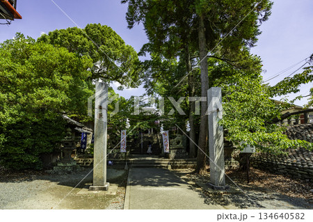 八女福島 福島八幡宮 注連柱 福岡県八女市 八女福島 福島八幡宮 注連柱 福岡県八女市 134640582