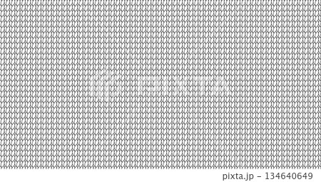 ニットのパターンの線画テクスチャ - 白い毛糸の編み目柄の横長の背景やバナーの素材 - 1.91:1 134640649