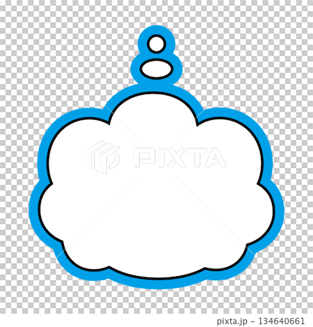 Simple speech bubble illustration - Fluffy 134640661