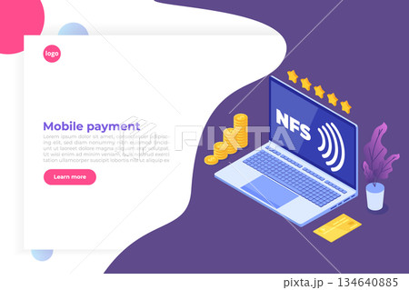 NFS - Network File System isometric. Vector illustration. NFS - Network File System isometric. Vector illustration. 134640885